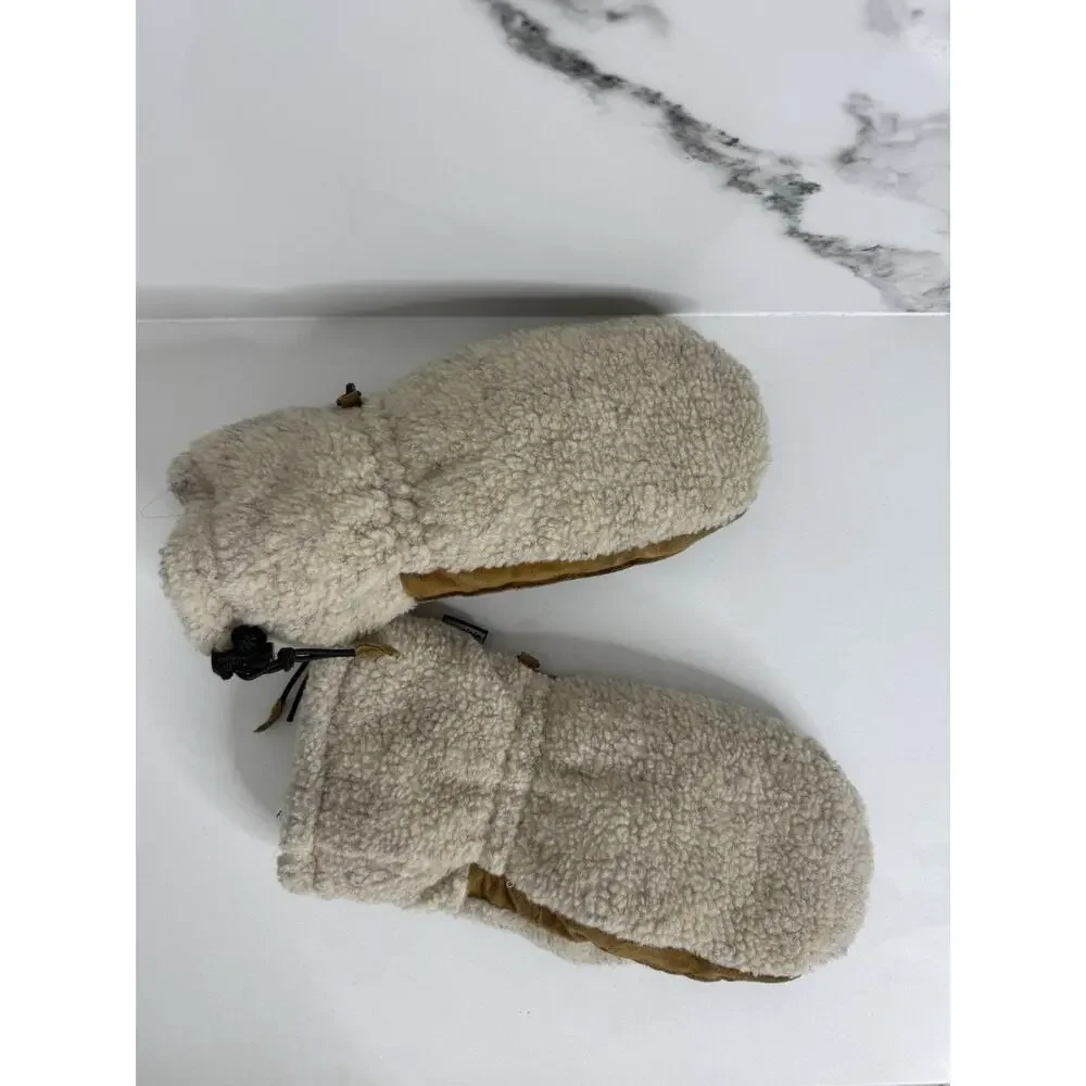 Auclair Women's Suede SherpaMittens, Fingerless, Warm Insulated Sz M